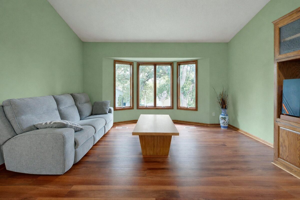 Room after painting β sage green walls